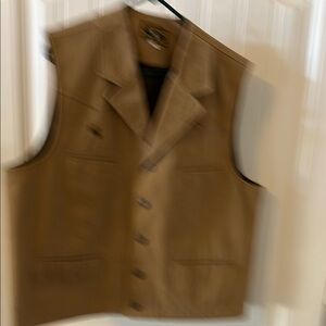 Tan Button-Up Vest
